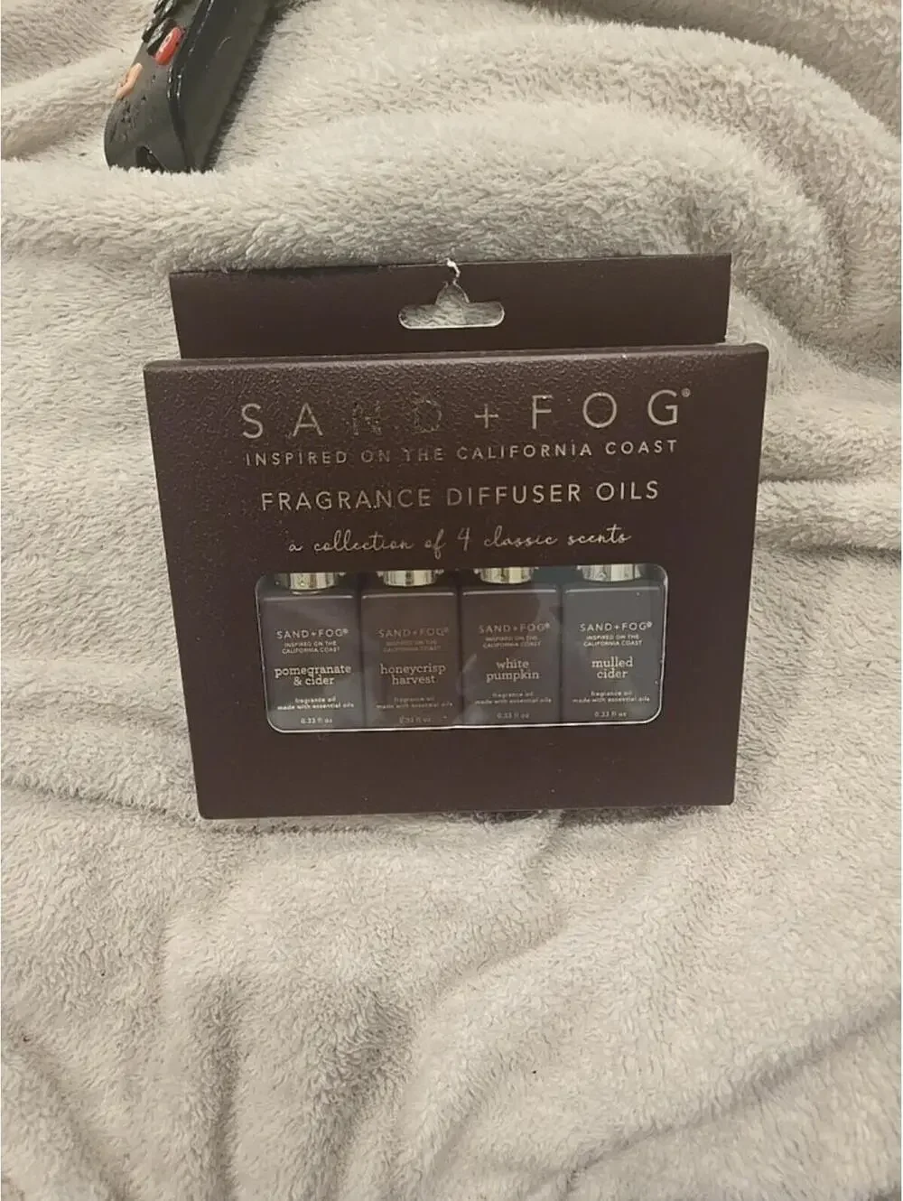 Sand And Fog Fall Scents 4pk Maroon Fragrance Oil Set NIB New Pomegranate Cider